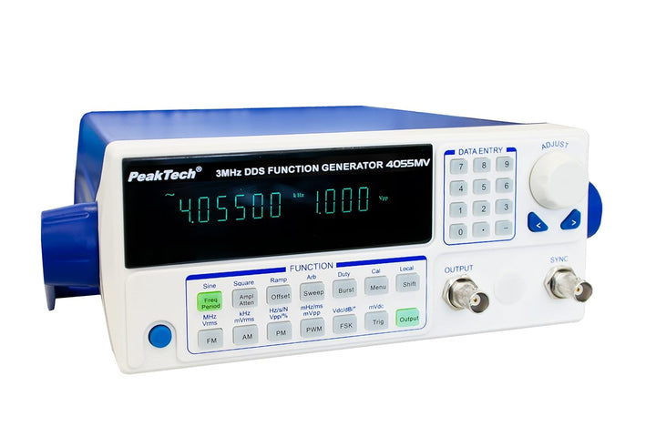 PeakTech Funktionsgenerator 10µHz - 3MHz mit 10W Leistungsverstärker / Fernsteuerung über USB / FM,