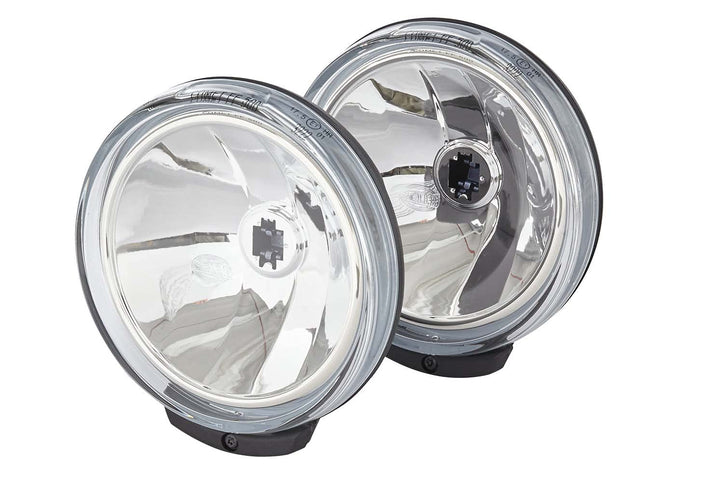 HELLA - FF/Halogen-Fernscheinwerfersatz - Comet FF 500 - 12V - rund - Anbau - glasklare Streuscheibe
