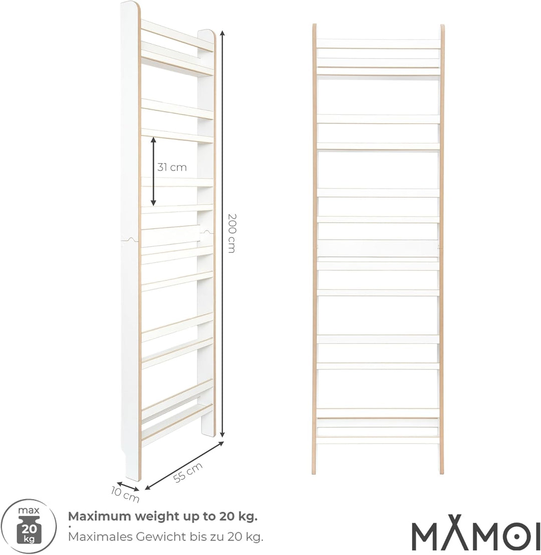 MAMOI® Kinderbücherregal aus Holzwerkstoff – Bücherkiste, Kinderbücherregal, Bücherregal für Kinderz