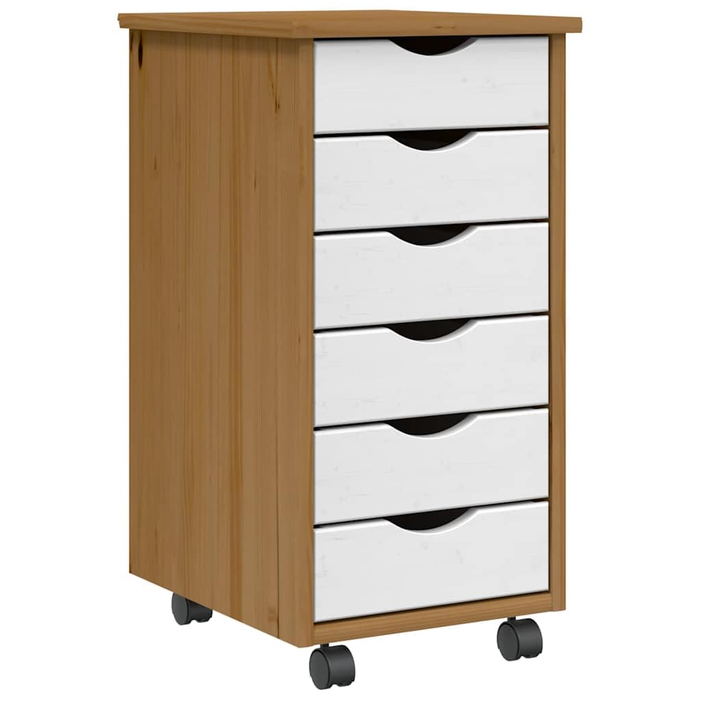 Gecheer Rollschrank mit Schubladen, Kommode, Schubladenschrank, Schreibtischschrank, Aktenschrank, B