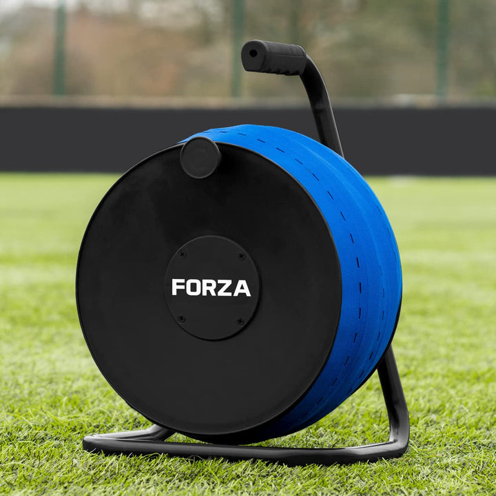 FORZA 100m Spielfeldmarkierungsband [3 Farben] - Linienmarkierung für Sportplätze Blau, Blau