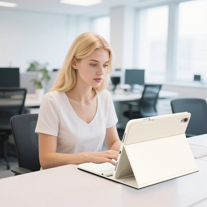 Hülle mit Tastatur für iPad A16 11. Generation 2025, iPad 10. Generation 2022 10,9 Zoll, Abnehmbarer