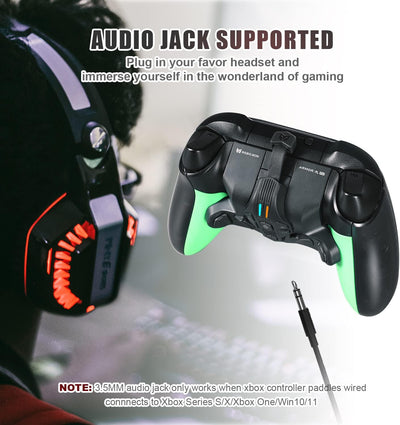 Paddles für Xbox Series S/X Controller,Rücktasten Ansatzstück mit 4 Paddeln kompatibel mit Xbox Seri