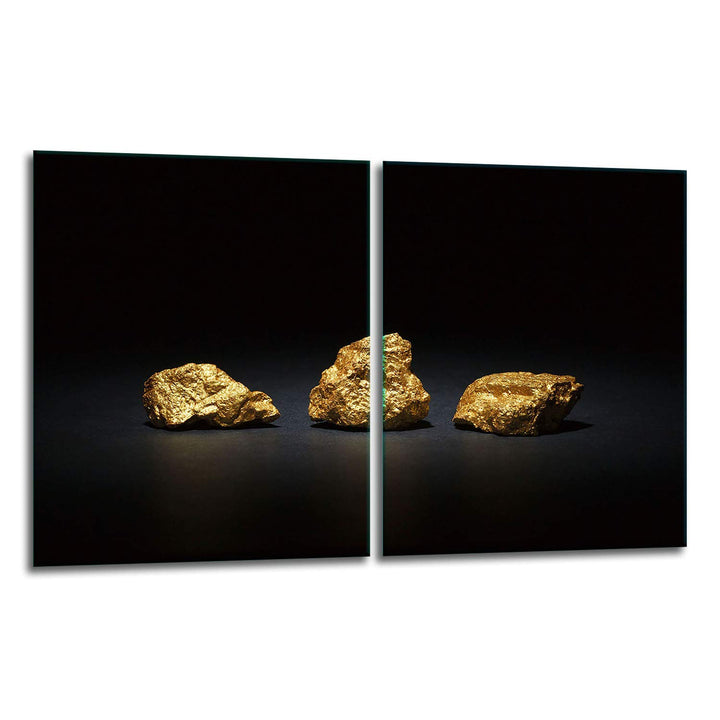 TMK | Herdabdeckplatten Set 2x40x52 cm Ceranfeld Abdeckung Glas Spritzschutz Abdeckplatte Glasplatte