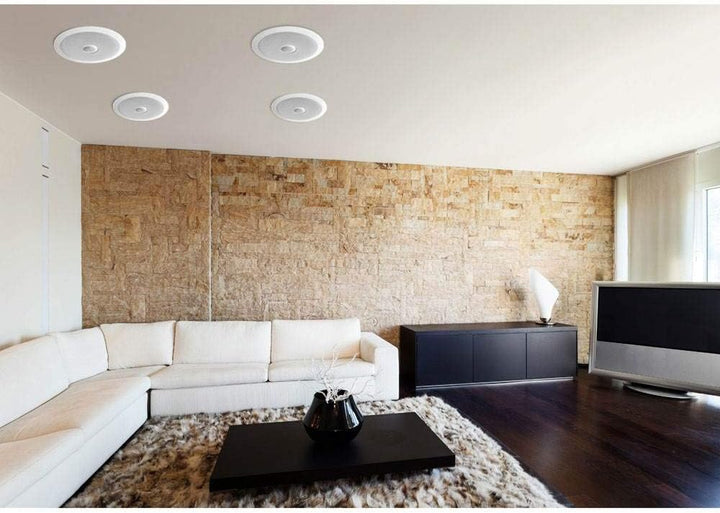 Pyle PDIC60 Lautsprecher, 2.0 Kanäle, Verkabelt, Terminal, Weiss, 125 W, 65 - 22000 Hz