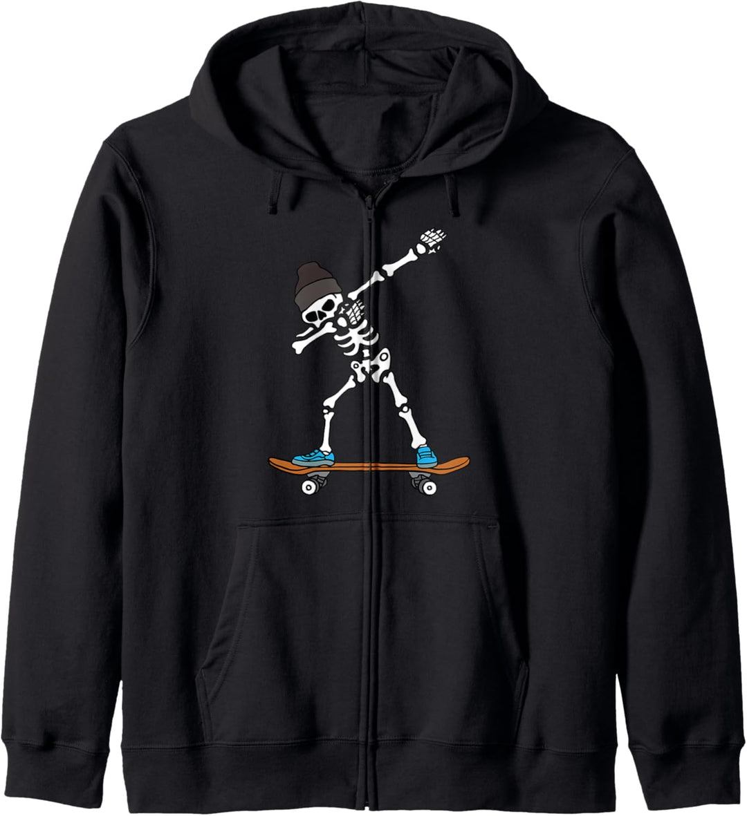 Dabbing Skelett SKATEBOARD T-Shirt Dab Skate Halloween Kapuzenjacke