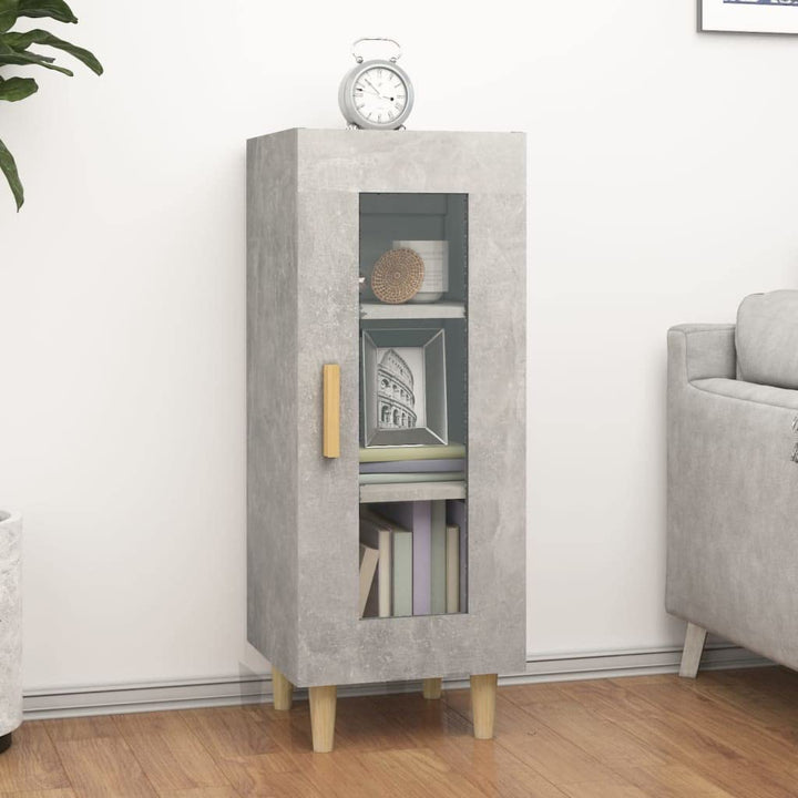 Sideboard Betongrau 34,5x34x90 cm Allzweckschrank Schrank Klein Kommode Kommoden & Sideboards Flur K