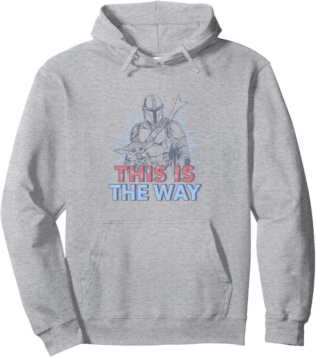 Star Wars: The Mandalorian Fourth Of July Mando & The Child Pullover Hoodie