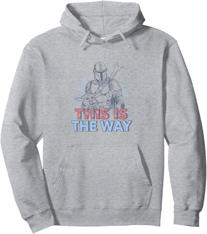 Star Wars: The Mandalorian Fourth Of July Mando & The Child Pullover Hoodie
