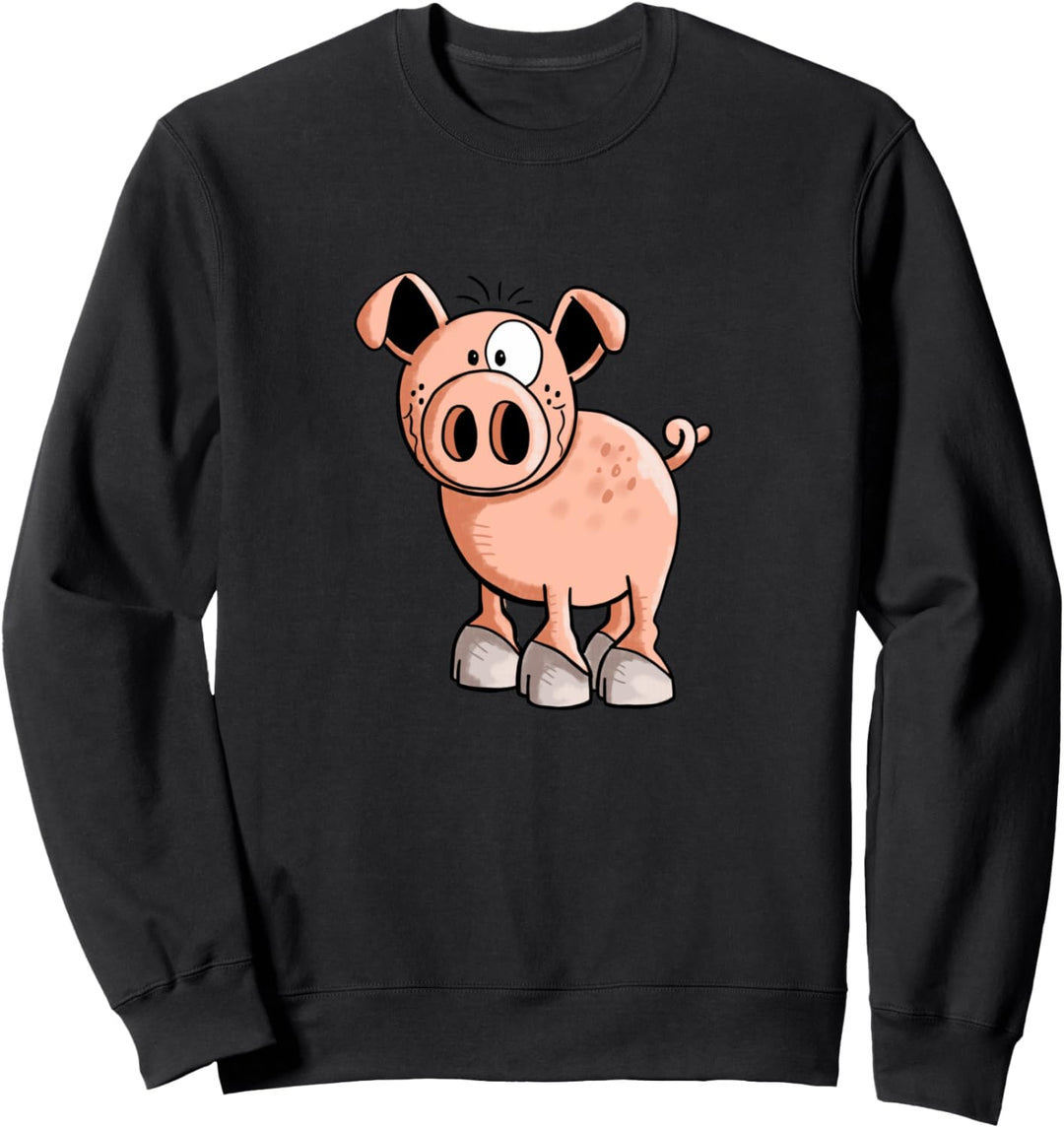 KnuffigesSchwein I Schwein Motiv Tiermotiv I Fun Schweinchen Sweatshirt