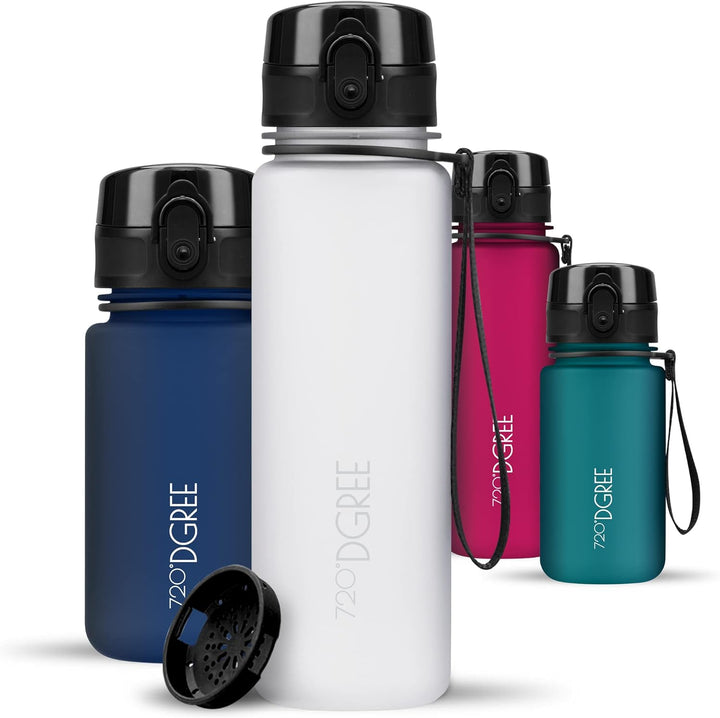 720°DGREE Trinkflasche Kinder 500ml “uberBottle“ softTouch +Sieb - Auslaufsicher, BPA-Frei - Flasche