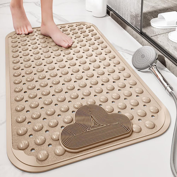 Duschmatte rutschfest 106x66cm,Antirutschmatte Dusche mit Ablauflöchern,Duscheinlage rutschfest mit