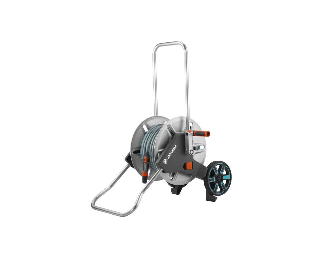 GARDENA CleverRoll M Metall Schlauchtrommel - Classic Schlauch 25m Ø15mm - geeignet für kleinen Gart