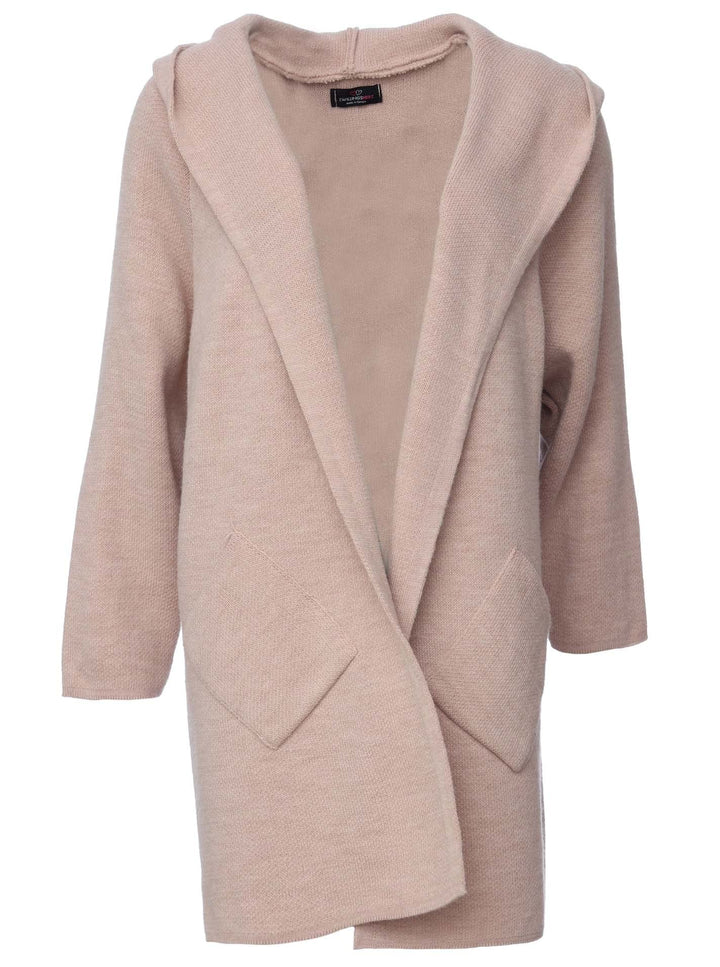 Zwillingsherz Strickjacke Cardigan für Damen - Hochwertiger Mantel Überwurf warm kuschelig weich mit