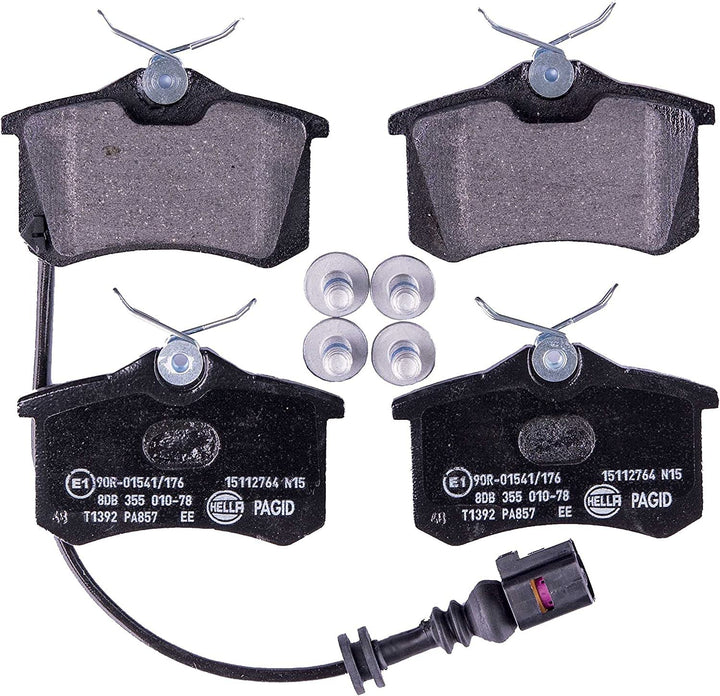 HELLA PAGID 8DB 355 010-781 Bremsbelagsatz - T1392 - Dicke/Stärke: 17.2mm - Bremssystem: Lucas - ink