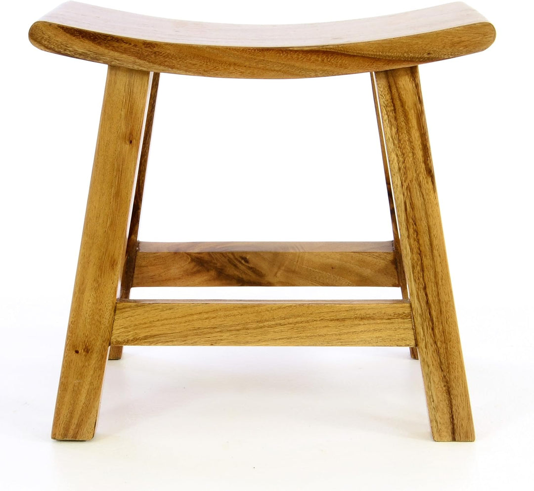 Divero Hocker Saipan aus Suar Holz, behandelt - Reine Handarbeit – Farbe: braun