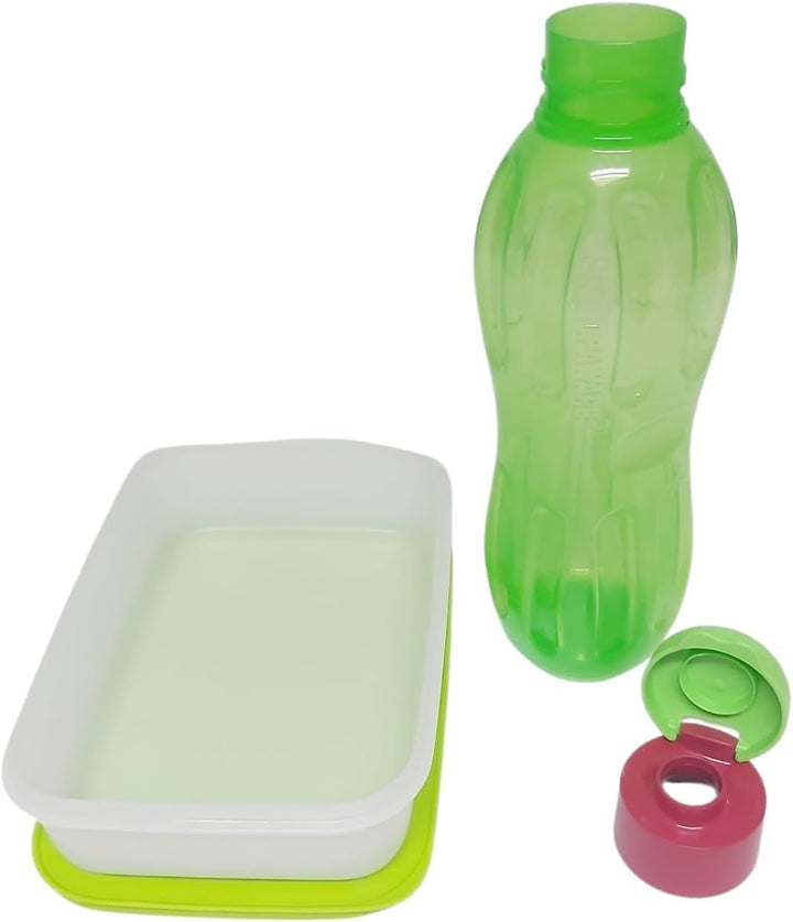 Tupperware Kühlschrank-System 1,0 Liter transparent grün Gefrierbehälter 1000ml + Signoraware Ecoeas