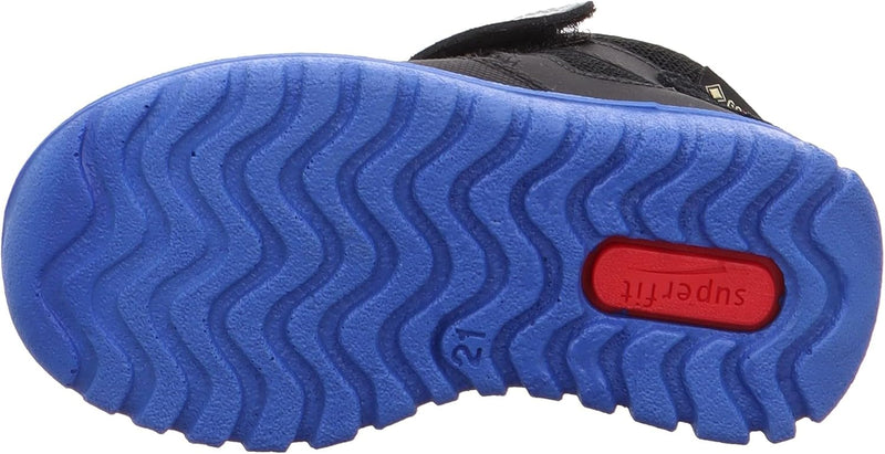 Superfit Jungen 1006196 Lauflernschuhe 22 EU Schwarz Hellblau 0000, 22 EU Schwarz Hellblau 0000