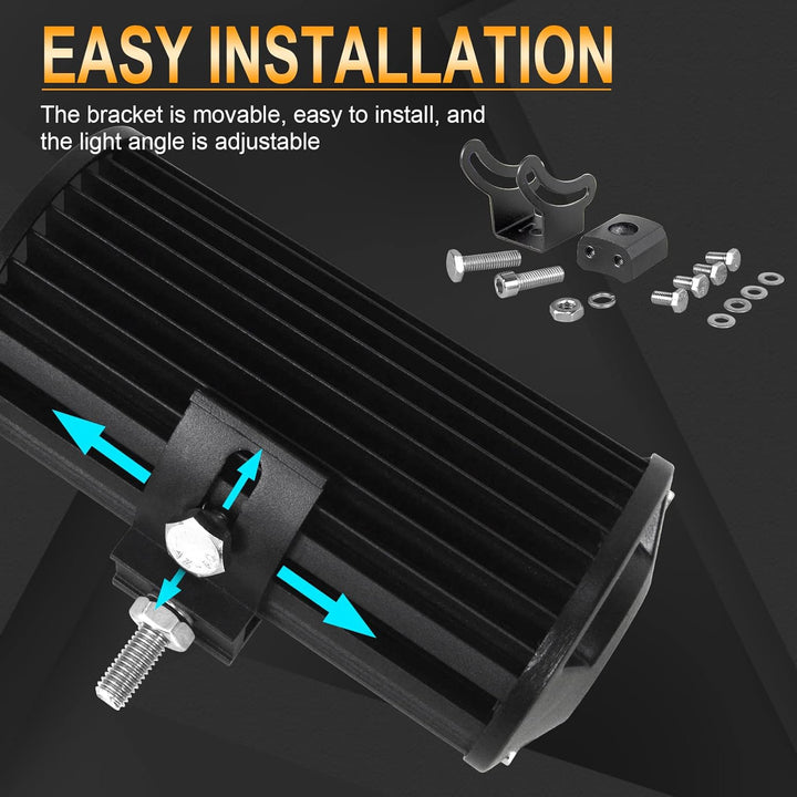 Willpower 2pc Led Arbeitsscheinwerfer Bar 18 cm 36W LED Scheinwerfer 12V 24V Zusatzscheinwerfer 6000
