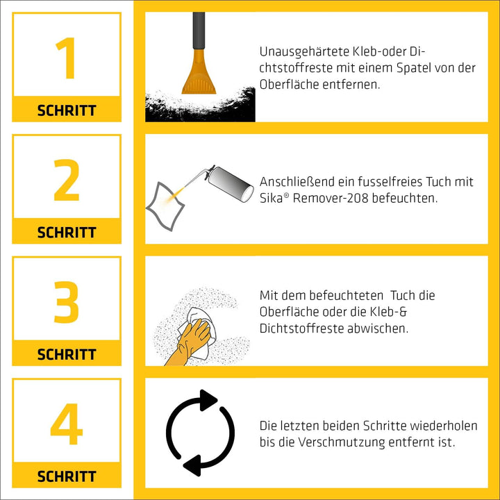 Sika – Spray Reiniger – Sika Remover-208 Farblos – zur Entfernung von Klebstoffresten und Oberfläche
