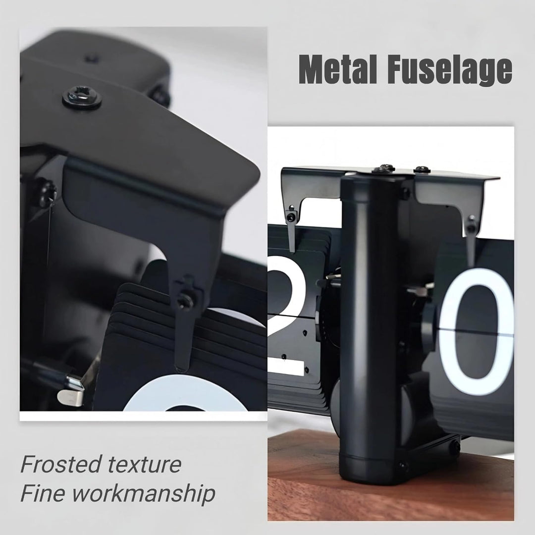 Flip Uhr Retro Digitale Wanduhr Batterie betrieben Tischuhr Grosse Zahlen Sichere Basis Kreative Fli