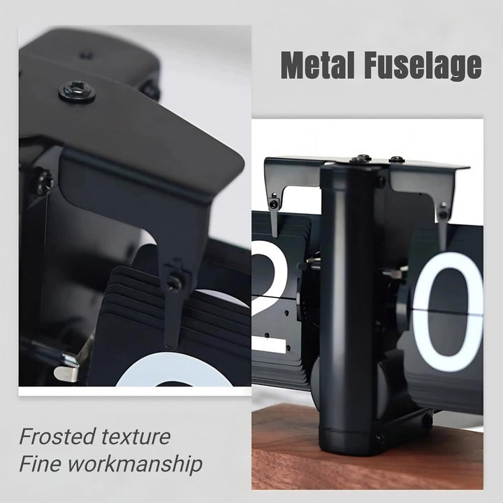 Flip Uhr Retro Digitale Wanduhr Batterie betrieben Tischuhr Grosse Zahlen Sichere Basis Kreative Fli