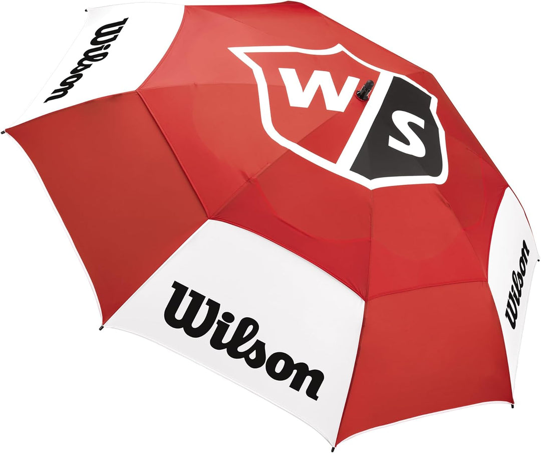Wilson Regenschirm, Tour, Golf-Zubehör für Damen und Herren, Rot Rot/Rot, Rot/Rot
