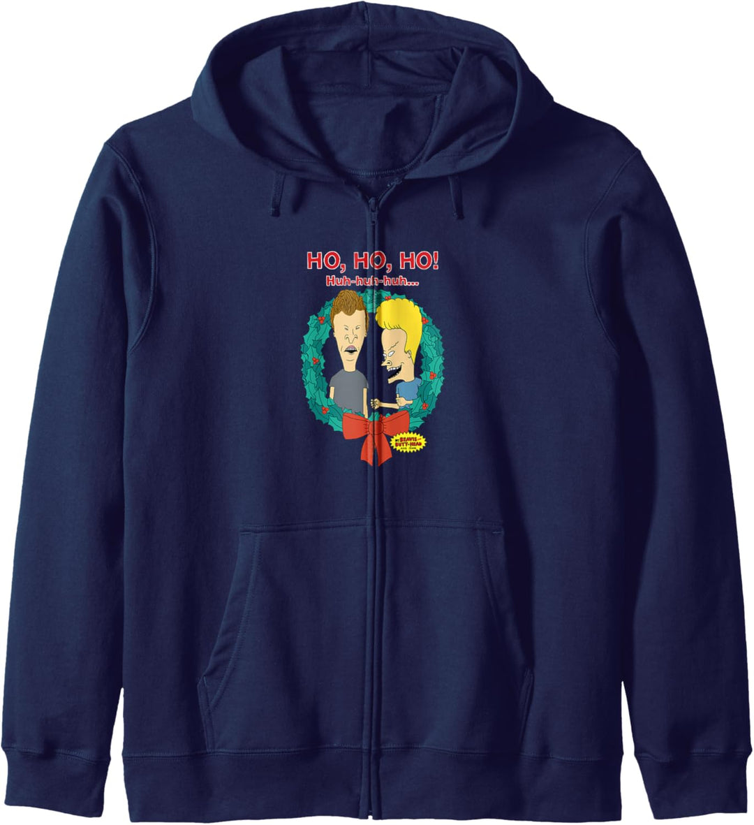 Beavis and Butt-Head Laugh Christmas Wreath Kapuzenjacke