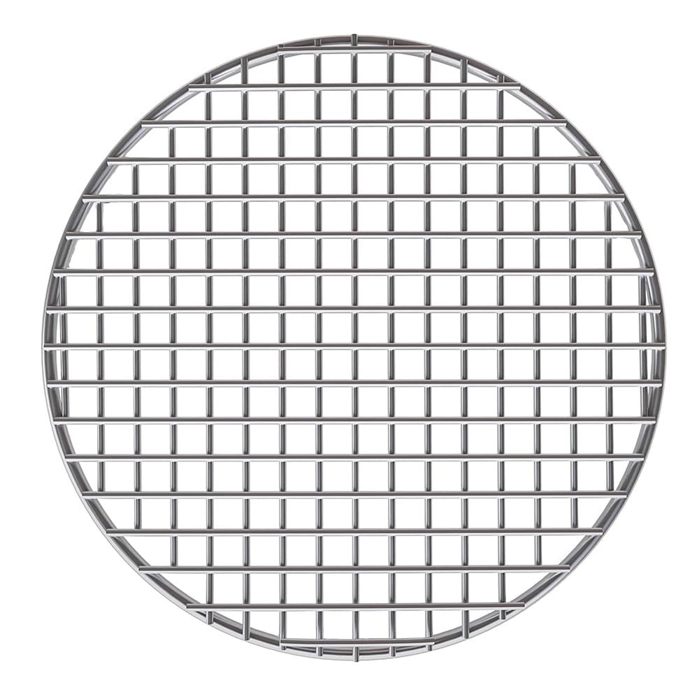 Turbokey Rundes Grillrost, Edelstahl, Durchmesser 15 cm, schweres Kreuzdraht, Dampfkühlung, Grillros