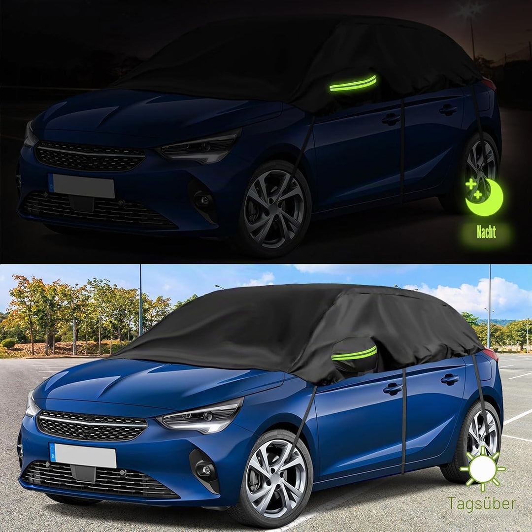 Halbgarage für 2006-2014 O-pel Corsa D, 2014-2019 O-pel Corsa E, 2019-2023 Corsa F, Schwarz Massgesc