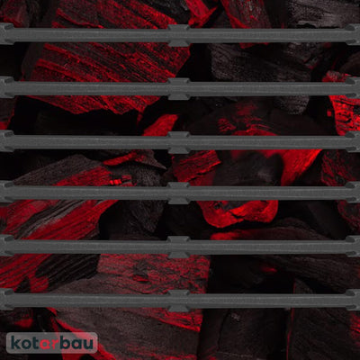KOTARBAU Kaminrost 580 mm Einzelrost Aschenrost Tafelrost Rost Ersatzteile Zubehör Gusseisenrost Ofe