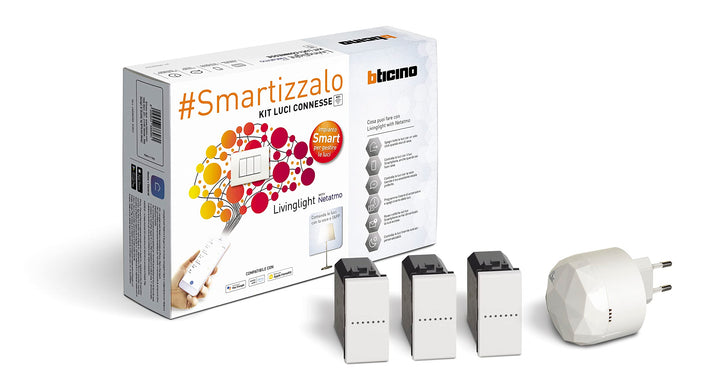 Bticino Livinglight Smart SN3601KIT Beleuchtungsset zum Ein- und Ausschalten der Lichter per App ode