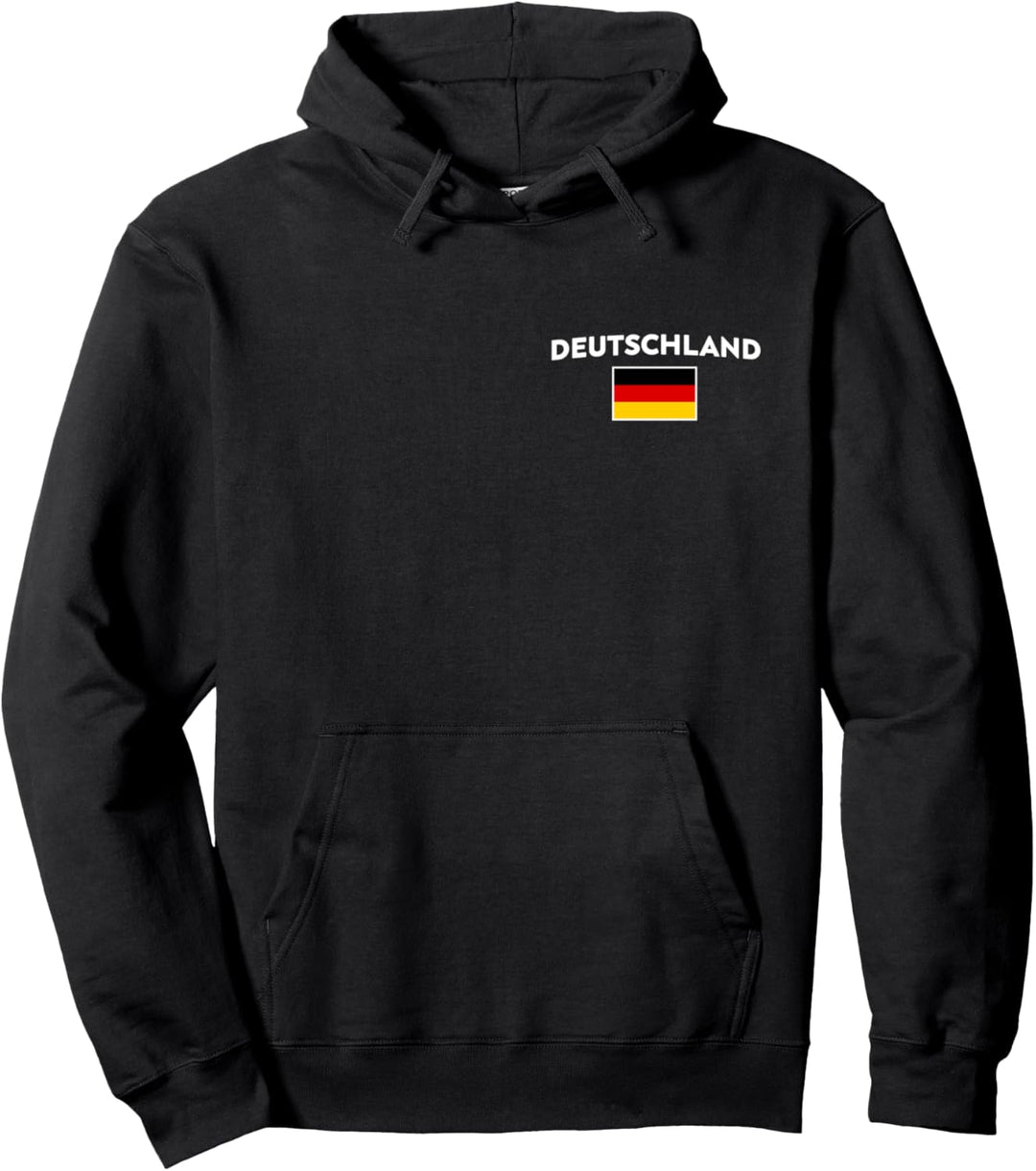 Deutschland Flagge Schwarz Rot Gelb Pullover Hoodie