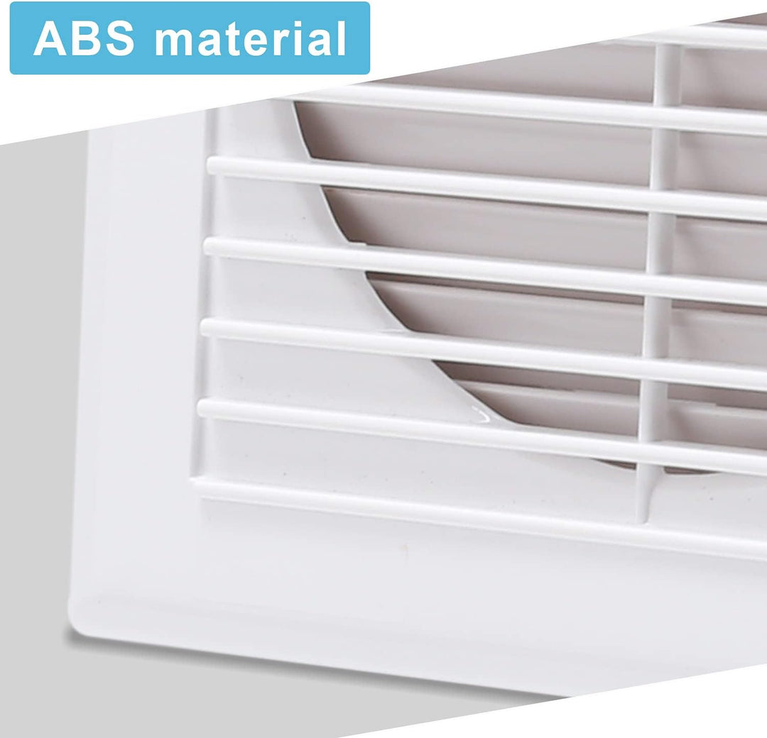 Randaco Badlüfter Ø 150mm Wandventilator Mit Ruckstauklappe Badventilator, Leise Weiss Ventilator, f