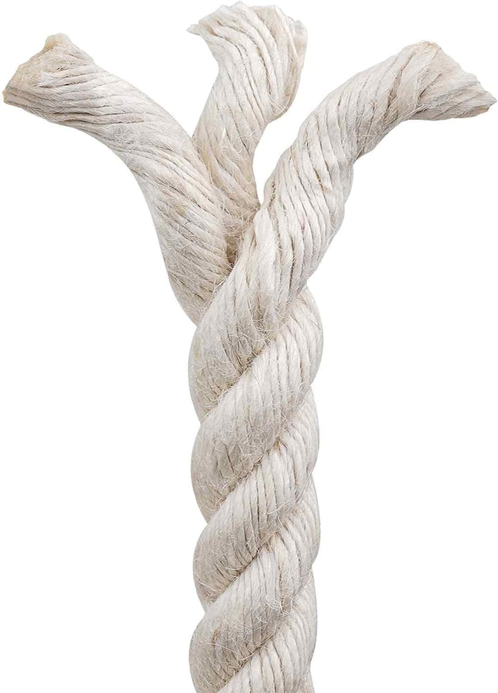 vidaXL Juteseil 20 Weiss 100% Tossa Naturseil Gartenseil Juteseil Mehrzweckseil Bastelseil für Innen