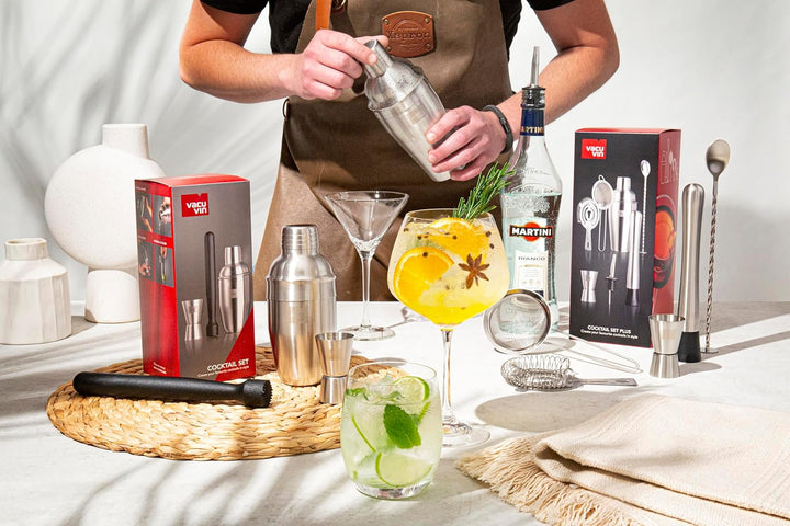 Vacu Vin Cocktail Set - 3 wesentliche Werkzeuge für das Bartender-Set - Mixologen und Home-Bar-Enthu
