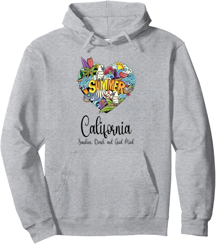 California, Beach, Surfer, Tauchen, California Pullover Hoodie