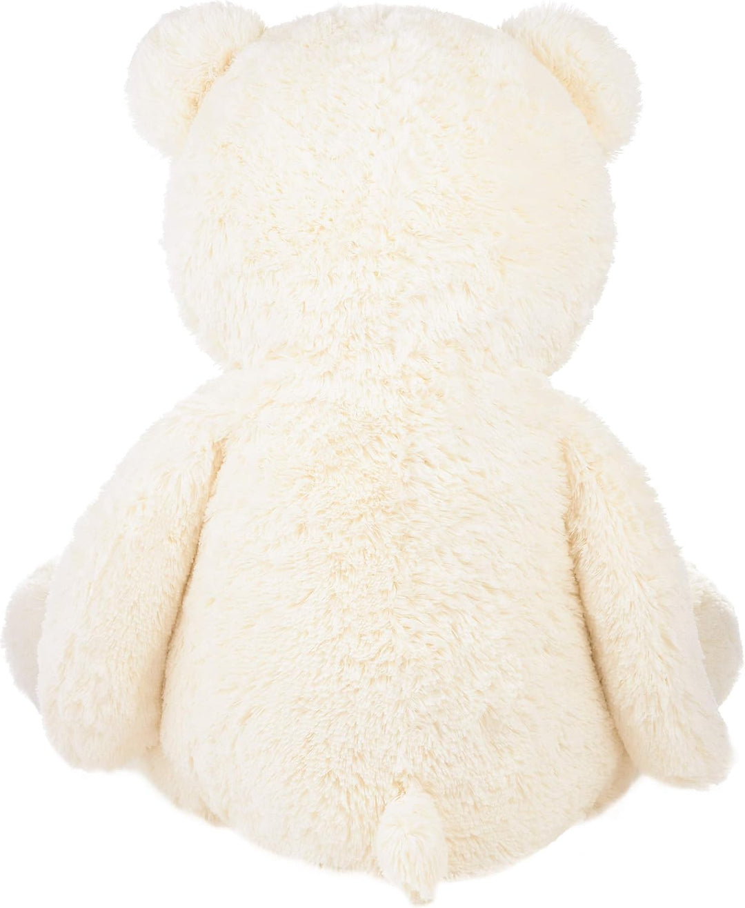 BRUBAKER XXL Teddybär 100 cm gross - Weiss - Stofftier Plüschtier Kuscheltier, Weiss