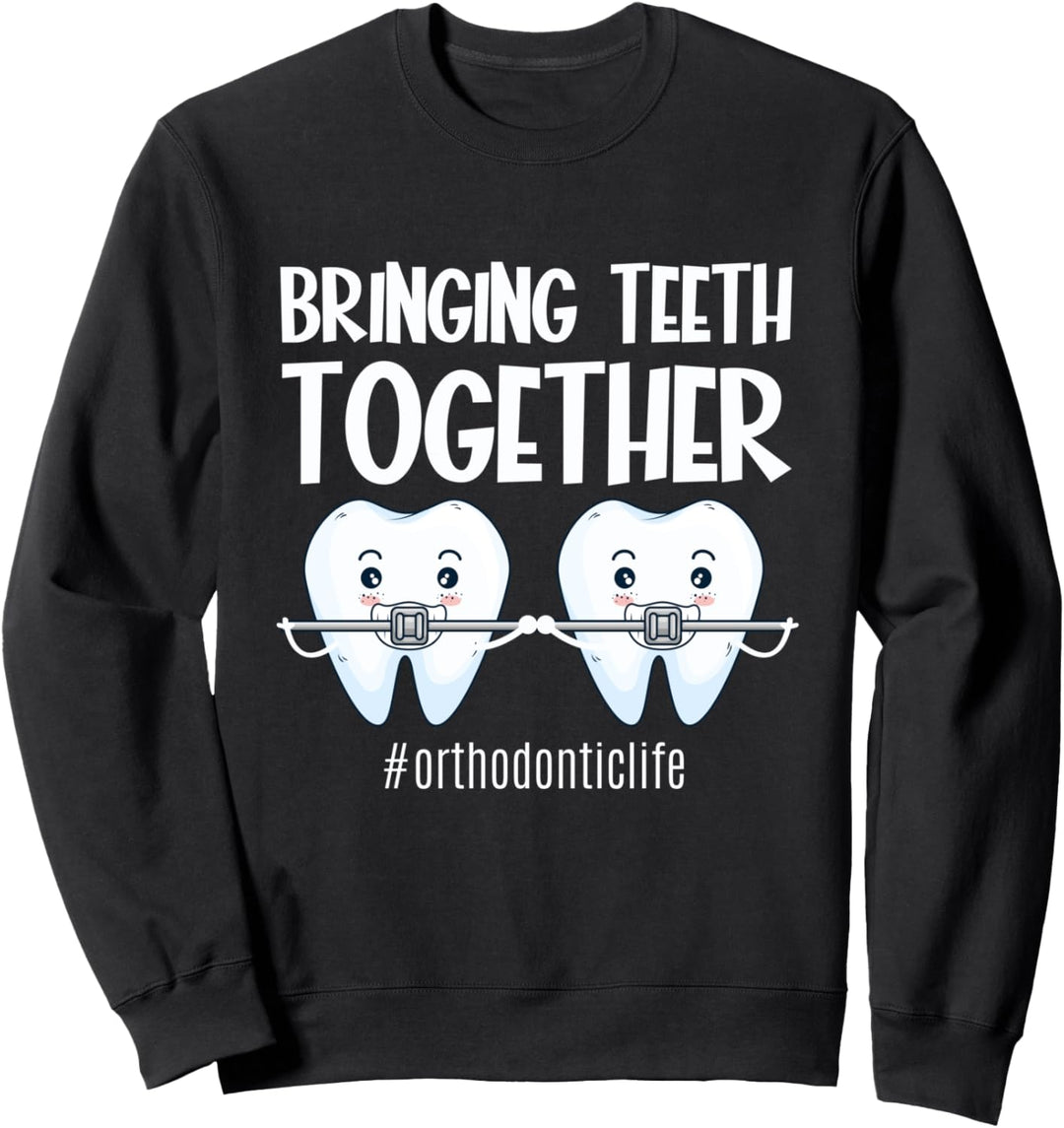 Kieferorthopäde Bringt Zähne zusammen Kieferorthopädisches L Sweatshirt