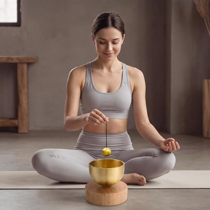 Klangschalen Set Yoga Klangschale Mini Klangschale Ideales Geschenkset für Kinder und Erwachsene, Ch