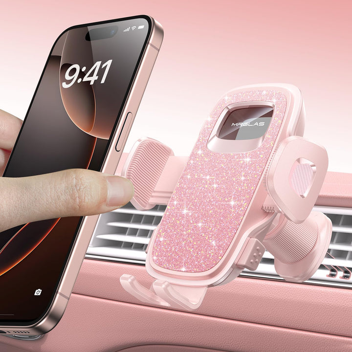 MRGLAS 2025 Verbesserte Handyhalterung für Ihr Auto mit neuem Metallhaken-Clip, praktische Handyhalt