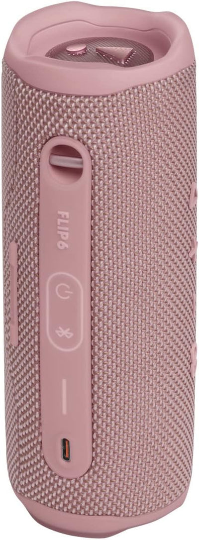 JBL Flip 6 Bluetooth Box in Pink – Wasserdichter, tragbarer Lautsprecher mit 2-Wege-Lautsprechersyst