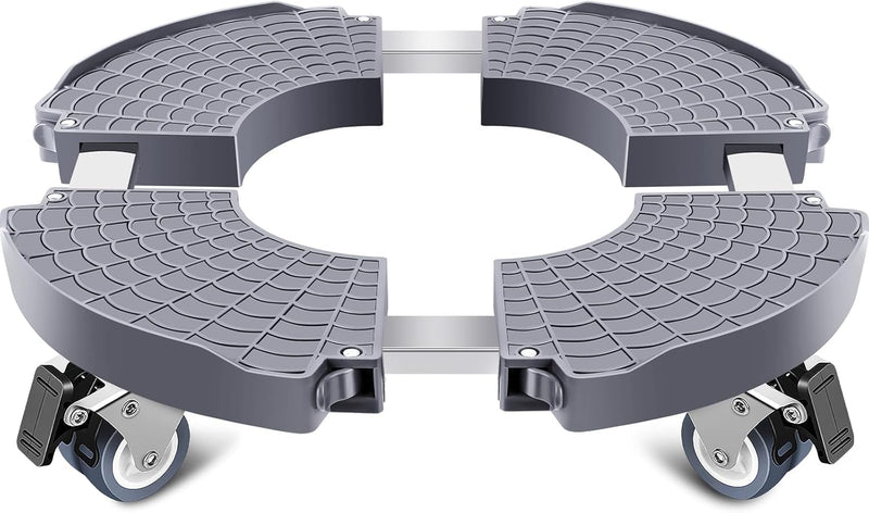 Linkax Pflanzenroller Ø 35-48cm, Rollbrett Pflanzen bis 150 KG, Untersetzer Blumentopf Gross Pflanze