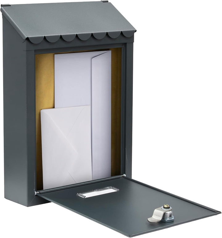 ARREGUI Civic E5725-C Aussenbriefkasten aus Stahl, Grösse S (Din A5), kleiner Wandbriefkasten, einze