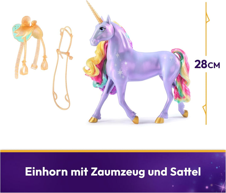 Unicorn Academy Licht-Magie Wildstar - mit Lichteffekten und Musik, ca. 28 cm grosses Einhorn zur be