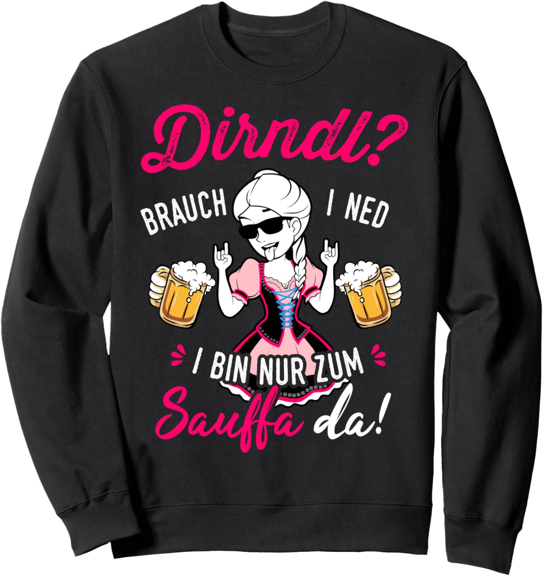 Trachtenshirt Damen Trachten T-Shirt Passend für Oktoberfest Sweatshirt
