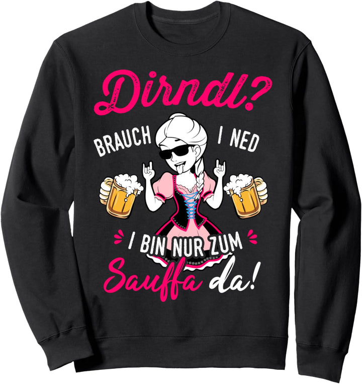 Trachtenshirt Damen Trachten T-Shirt Passend für Oktoberfest Sweatshirt