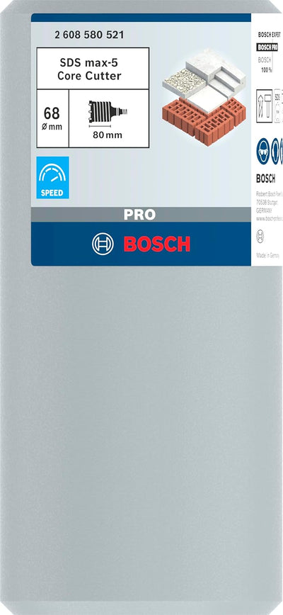 Bosch Accessories Bosch Professional Hohl-Bohrkrone SDS-max-9 Core Cutter zweiteilig mit Gewinde (Ø