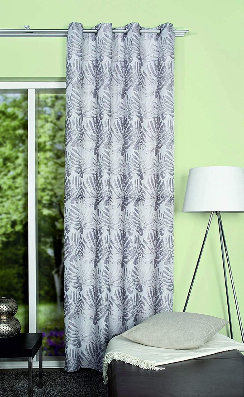 Schmidtgard Stoffe Ösenschal Store Dekoschal Vorhang Gardine Blättermotiv Vintage Blickdicht BxH 140