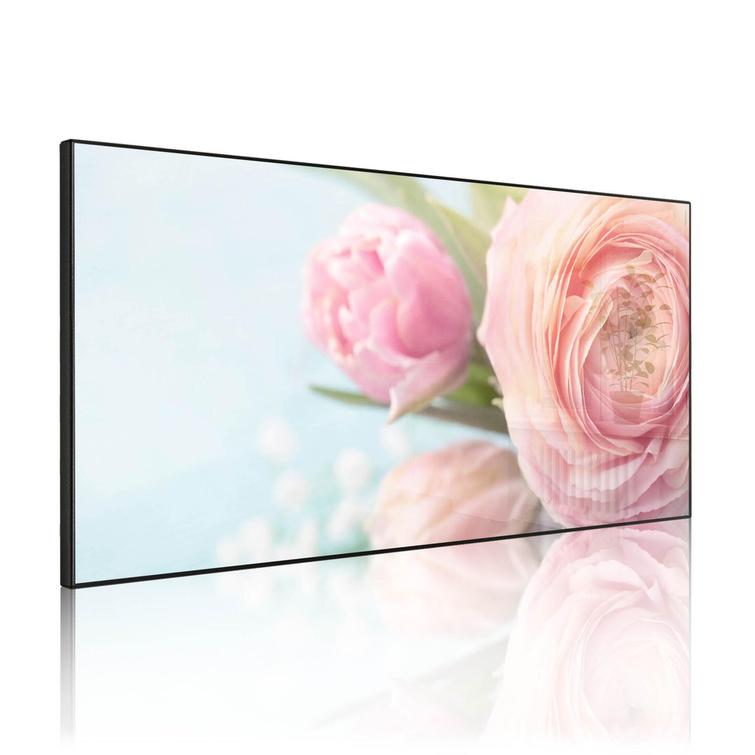 banjado Magnettafel schwarz 78 x 37cm / Magnetwand Metall/Magnetpinnwand als Memoboard/Pinnwand Magn